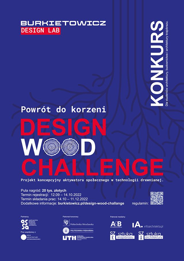 design wood challenge - plakat konkursowy
